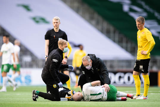 Hammarbys Vladimir Rodic har ont