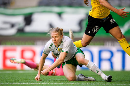 Hammarbys Gustav Ludwigson jublar