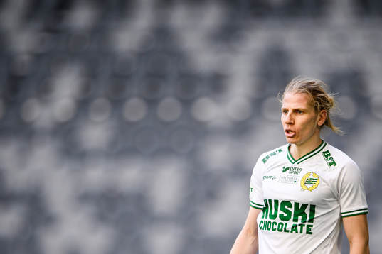 Hammarbys Gustav Ludwigson jublar