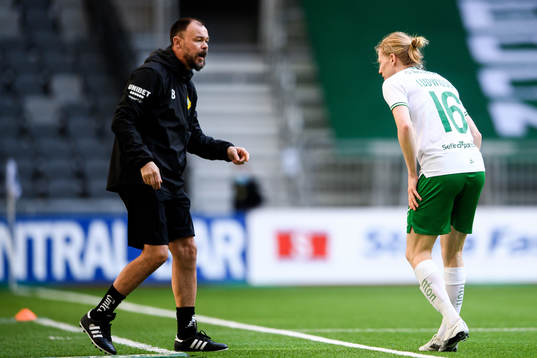 Hammarbys assisterande tränare Joachim Björklund och