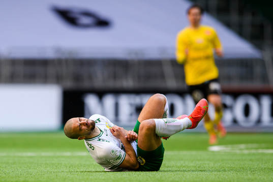 Hammarbys Vladimir Rodic har ont