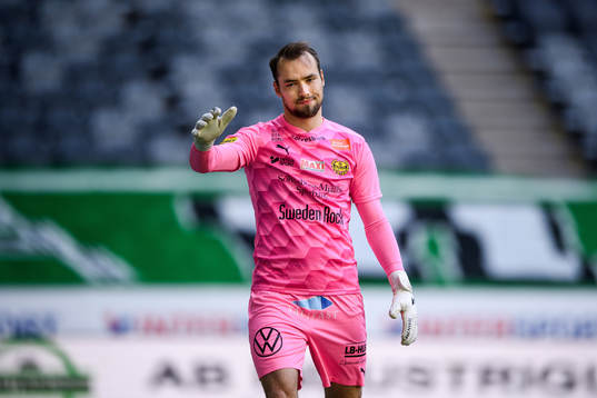 Mjällbys målvakt Carl-Johan Eriksson