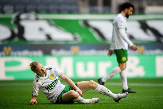 Hammarbys Gustav Ludwigson deppar