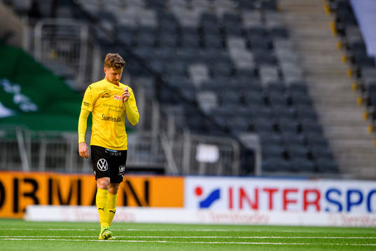 Mjällbys Joel Nilsson deppar