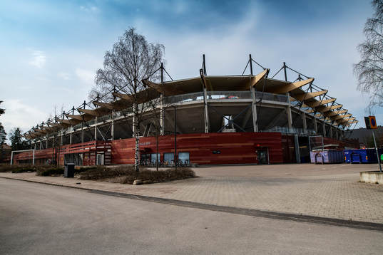 Exteriör av Visma Arena