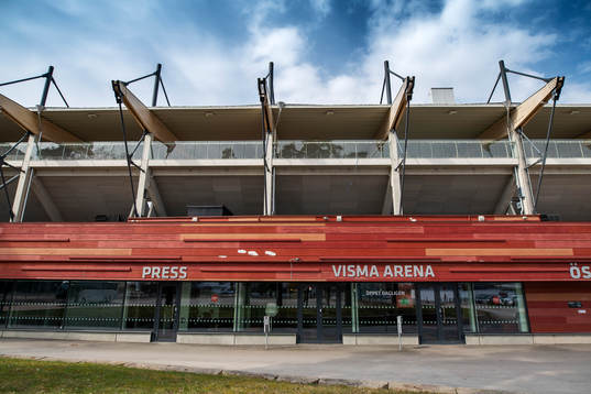 Exteriör av Visma Arena