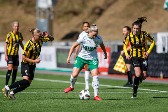 Häckens Filippa Curmark och Anna Julia Csiki mot Hammarbys