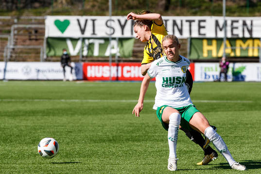 Häckens Anna Julia Csiki och Hammarbys Hanna Lundkvist