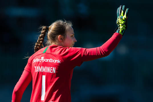 Hammarbys målvakt Anna Tamminen