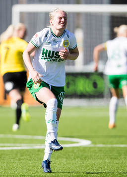 Hammarbys Emilia Larsson har ont