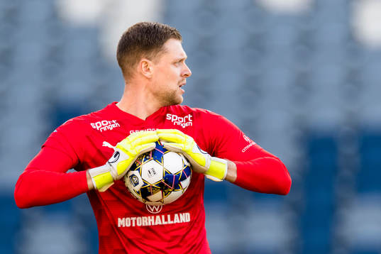 Halmstads målvakt Malkolm Nilsson Säfqvist