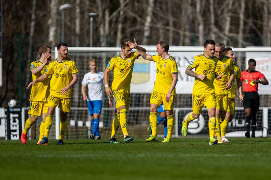 Sundsvalls spelare jublar