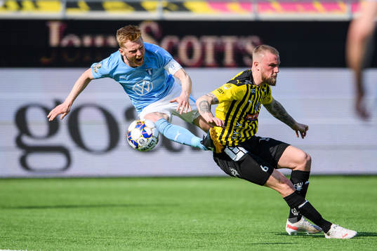 Malmö FFs Anders Christiansen och Häckens Alexander