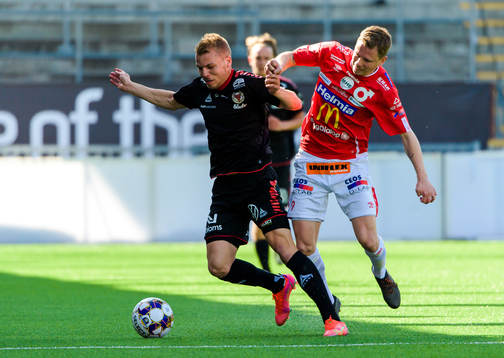 Kalmars Sebastian Ring och Degerfors Johan Bertilsson