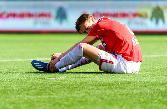 Degerfors Gustav Granath har ont