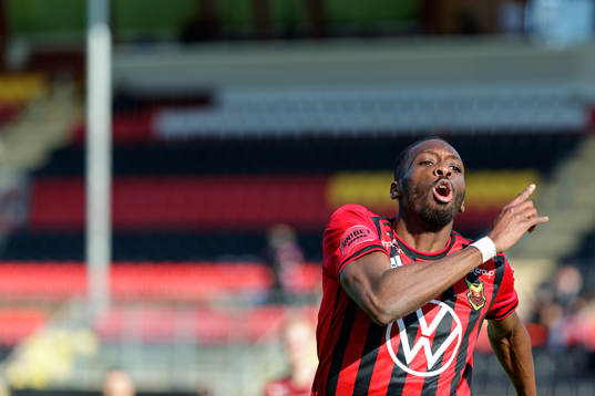 Östersunds Blair Turgott jublare