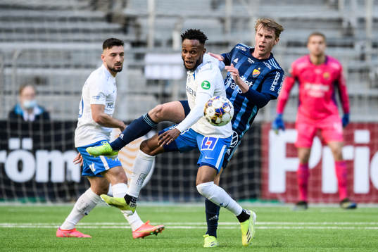 Djurgårdens Rasmus Schüller och IFK Norrköpings Samuel