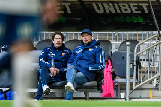 Djurgårdens tränare Thomas Lagerlöf och tränare Kim