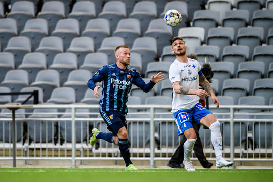 Djurgårdens Nicklas Bärkroth och IFK Norrköpings Linus