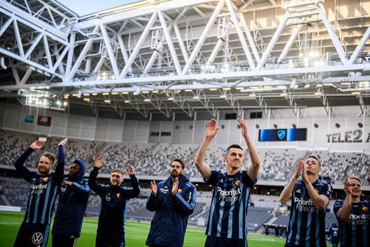 Djurgårdens Haris Radetinac jublar