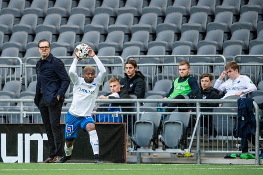 IFK Norrköpings tränare Rikard Norling  och Kevin Álvarez