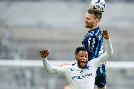 Djurgårdens Jacob Une Larsson och IFK Norrköpings Samuel