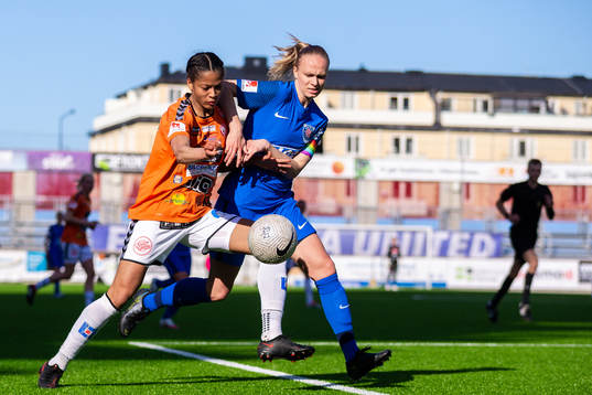 Kristianstads Sveindís Jane Jónsdóttir och Eskilstunas