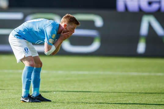 Malmö FFs Anders Christiansen deppar