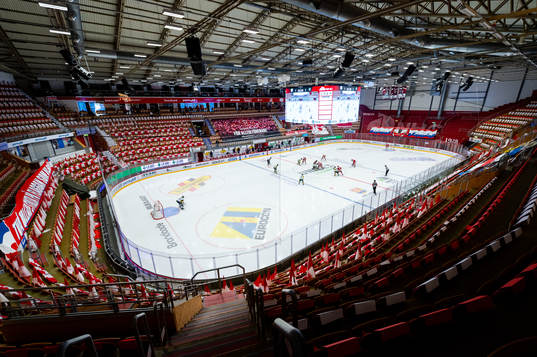 NHC Arena med tomma läktare