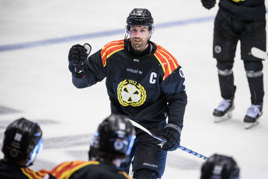 Brynäs Anton Rödin jublar