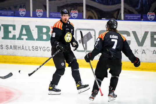 Brynäs Anton Rödin jublar