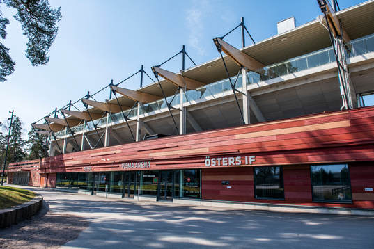 Exteriör av Visma Arena