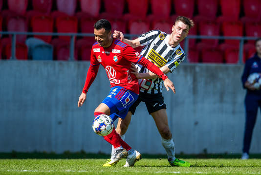 Östers Marc Rochester Sörensen och Landskronas Filip