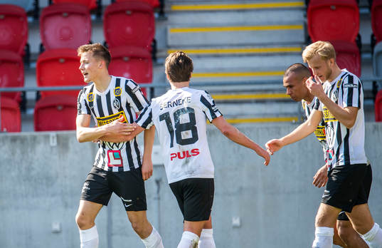 Landskronas Melker Heier jublar