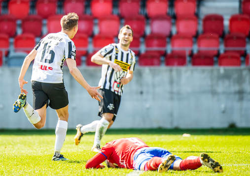 Landskronas Melker Heier jublar