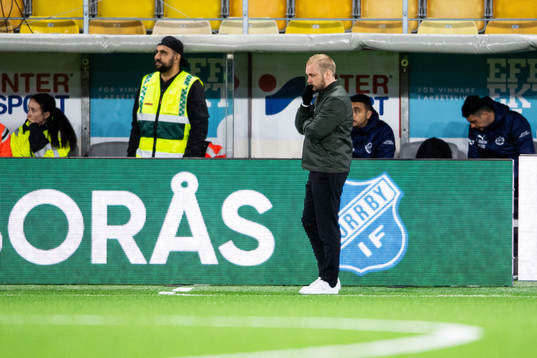 Jönköpings tränare Patric Jildefalk deppar