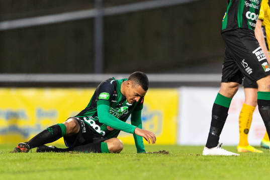 Varbergs Simon Karlsson Adjei deppar