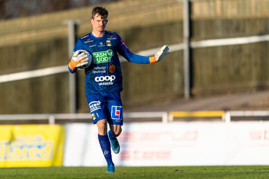 Varbergs målvakt August Strömberg