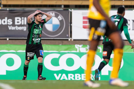 Varbergs Robin Tranberg deppar
