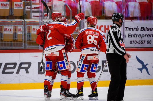 Timrås spelare jublar