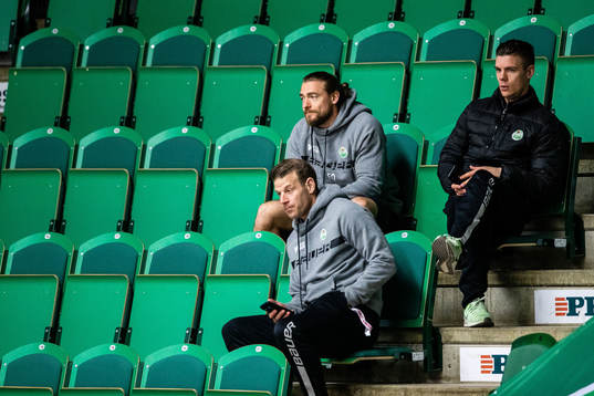 Rögles fystränare Erik Olsson, fysioterapeut Sven