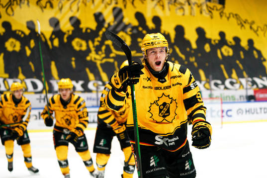 Skellefteås Rickard Hugg jublar