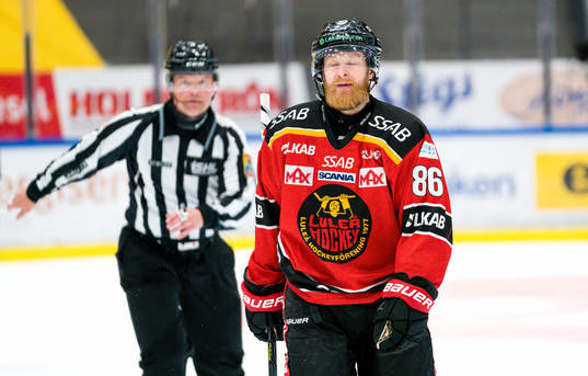 Luleås Linus Klasen deppar