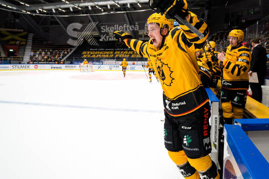 Skellefteås Jesper Frödén jublar