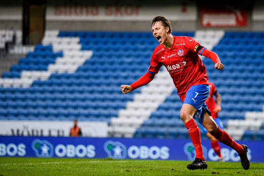 Helsingborgs Viktor Lundberg jublar