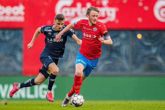 Helsingborgs Rasmus Jönsson och Örgrytes Ajdin Zeljkovic