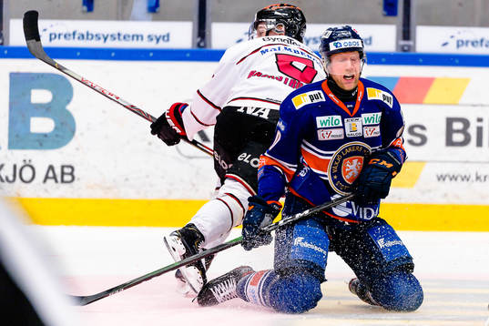 Växjös Richard Gynge faller