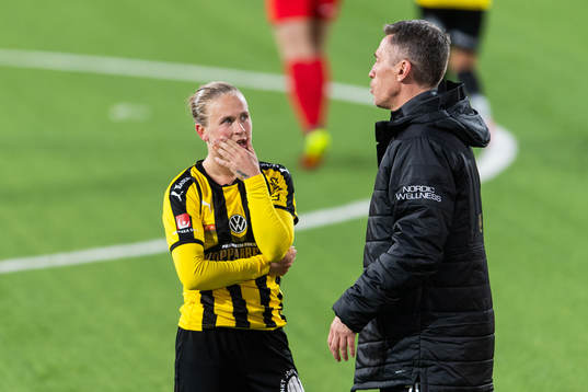 Häckens tränare Mats Gren och Filippa Curmark