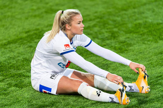 Växjös Amanda Johnsson Haahr deppar
