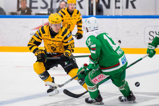 Skellefteås Jonatan Berggren och Rögles Taylor Matson